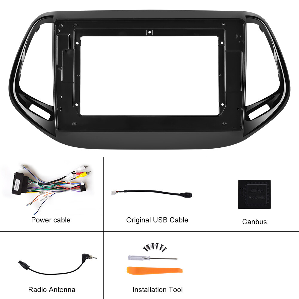 For Jeep Compass 2017-2020 Android 13 Car Stereo Radio GPS NAVI Bluetooth Player