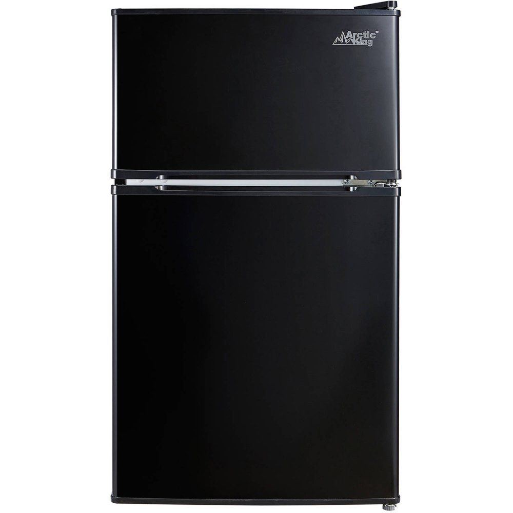 3.2 Cu Ft Two Door Mini Fridge with Freezer, Reversible Door, Dorm, Office NEW