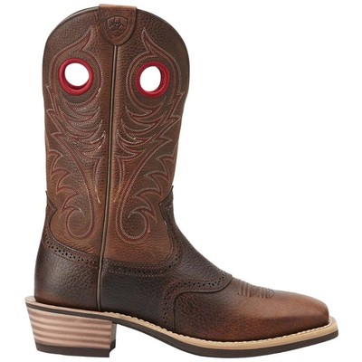 

Мужские повседневные ботинки Ariat Heritage Roughstock с квадратным носком, размер 13 D, 1001278, Коричневый, Ariat Heritage Roughstock Square Toe Cowboy