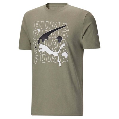

Puma Formstripe Balance Футболка с круглым вырезом и коротким рукавом Мужские повседневные топы размера, Зеленый, Puma Formstripe Balance Crew Neck Short Sleeve T-Shirt