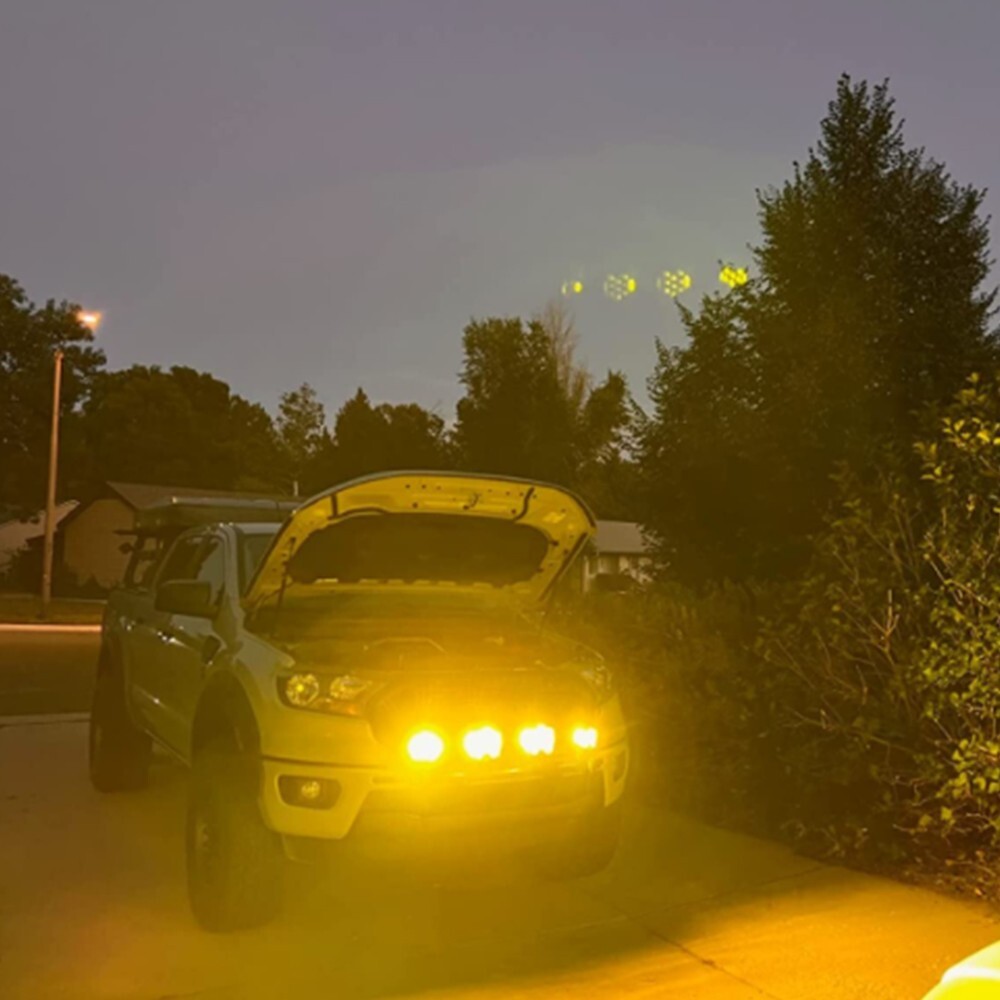 2/8x 7inch 90W Car LED Work Pods Light Spot Flood Combo Fog Lamp Offroad Driving