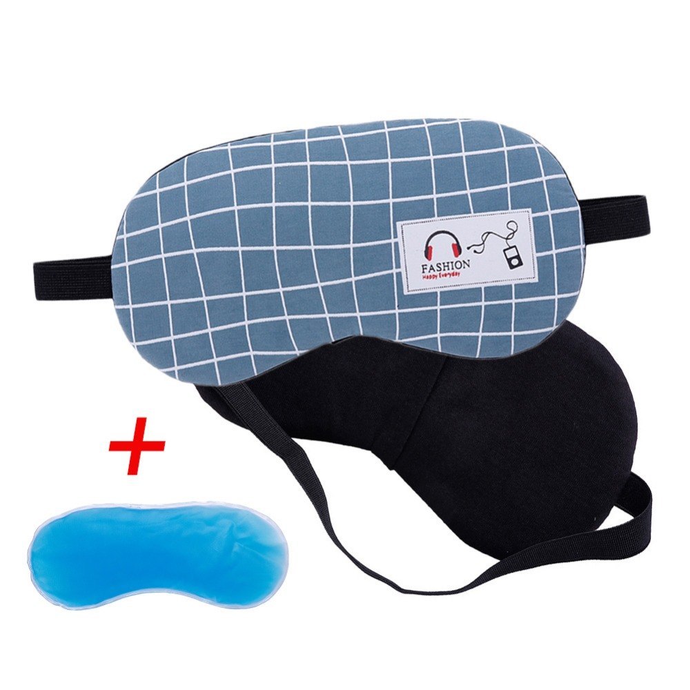 Sleeping Mask Eyepatch Soft Eye Sleep Mask Fashion Striped Moon Style Creative