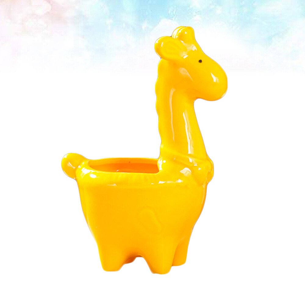 1 Stück Giraffe Design Blumentopf Mini Keramik Pflanzgefäß