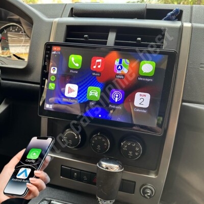 10'' CarPlay For 2008 2009 10 11 12 Jeep Liberty Android 13 Car Radio Stereo GPS