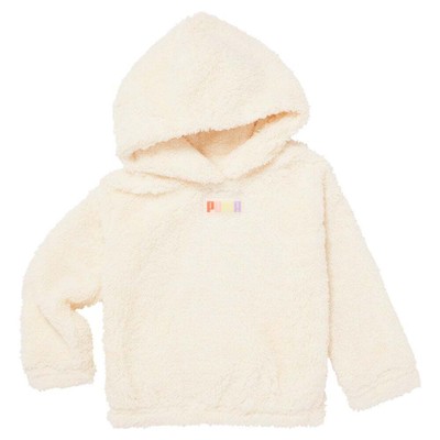 

Puma Poly Sherpa Pullover HoodieYouth Girls Size  Повседневная спортивная верхняя одежда 8, Бежевый, Puma Poly Sherpa Pullover HoodieYouth