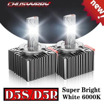 D5S LED Headlight Bulbs High-Low for Chevy Silverado 1500 2016-2018 Replace HID