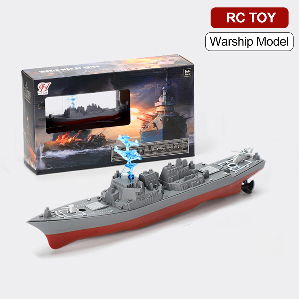 Remote Control Warship Model RC Ship Pool Lake Boat Cruiser Destroyer Water Toys
