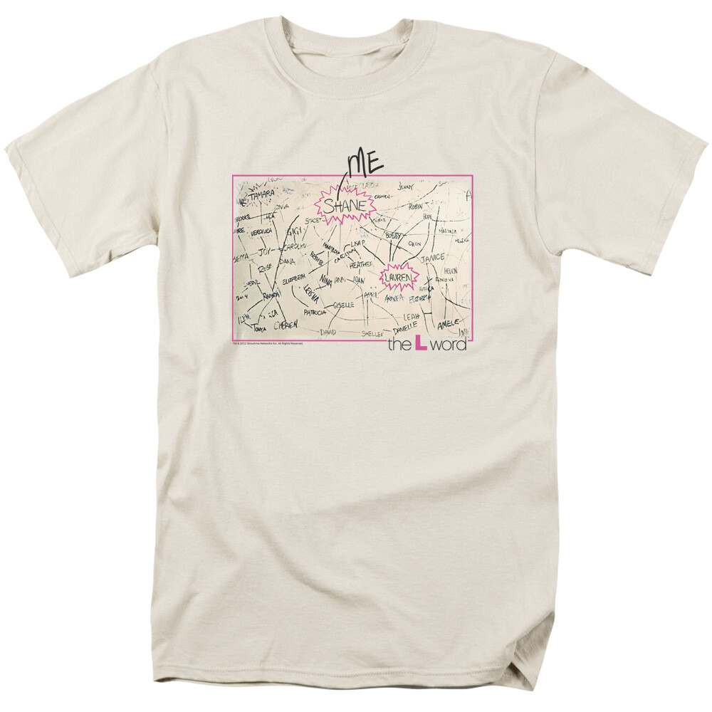 栄川乃亜 直筆サイン入り 恵比寿マスカッツ 卒業デザイン Tシャツ XL The L Word Chart Logo T Shirt Mens Shane Lauren Licensed