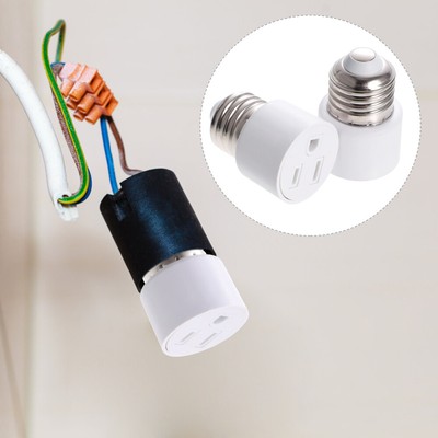  2 Pcs E27 Converter Retrofitting Floodlight Sockets Lamp Holder Adapter