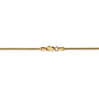 Pre-owned Superdealsforeverything Real 14kt Yellow Gold 9 Inch 1.5mm Parisian Wheat With Lobster Clasp Anklet