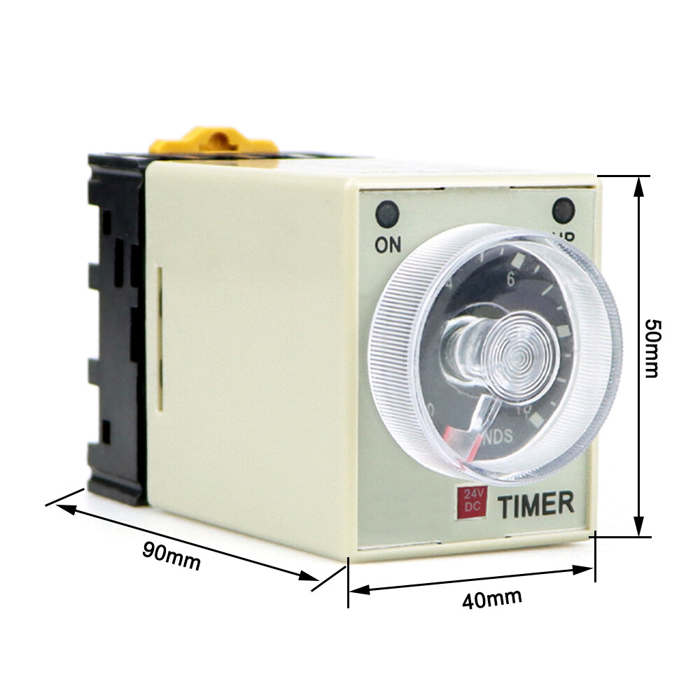 Power On Time Delay Relay Timer 12V 24V 110V 220V 380V 0-60S 0-60M 8 Pin + Base