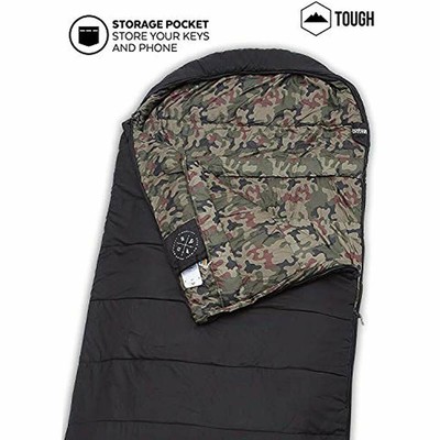 The Sleeping Bags Colossal Winter - XXL Hooded For Cold Weather Perfect Camping,