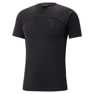 

Спортивная футболка Puma Seasons с круглым вырезом и коротким рукавом, мужские черные повседневные топы 5221, Черный, Puma Seasons Crew Neck Short Sleeve Athletic T-Shirt