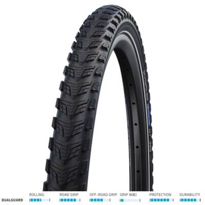 Schwalbe Marathon GT 365 Dualguard 26x2.00 Blk/Refl cycle bike tyre