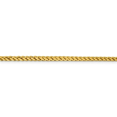 Pre-owned Superdealsforeverything Real 14kt 2.50mm Semi-solid Diamond Cut Wheat Chain; 24 Inch In Yellow