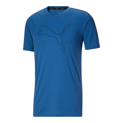 

Puma Performance Cat Logo Футболка с круглым вырезом и коротким рукавом Мужская футболка размера  Повседневный топ, Синий, Puma Performance Cat Logo Crew Neck Short Sleeve T-Shirt