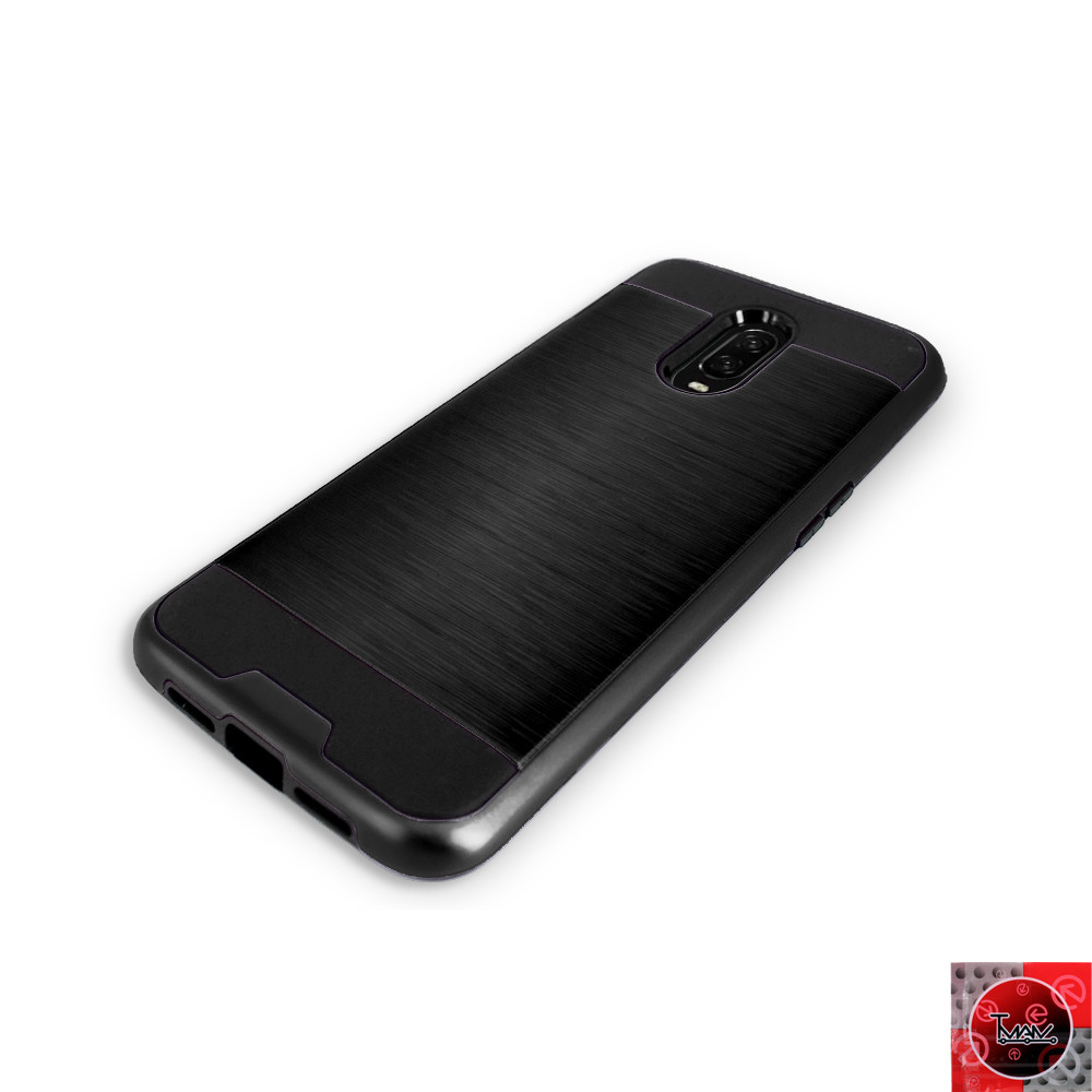 For T-Mobile OnePlus 6T Slim Hybrid Armor Dual Layer Cover Case