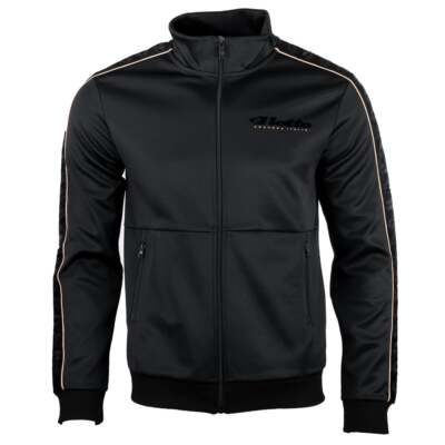 Lotto Athletica Classic Iv Full Zip Jacket Мужская черная повседневная спортивная верхняя одежда