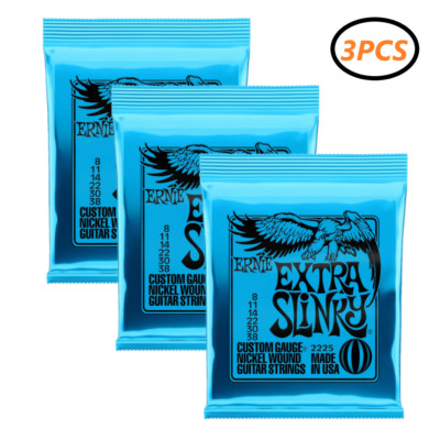 REPLACEMENT 3 X FOR ERNlE BALL REGULAR SLINKY 8-38 ELECTRIC GUITAR STRINGS 2225