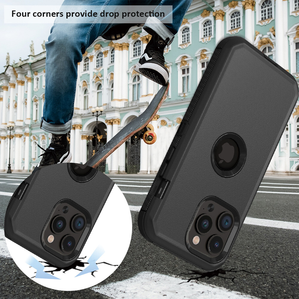For iPhone 15 Pro Max 14 13 12 11 XR XS Phone Case Heavy Duty Shockproof Cover