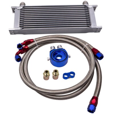 13 Row Kit radiatore olio universale AN-10 AN10 Oil cooler installation kit