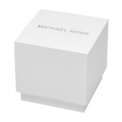 Pre-owned Michael Kors Analog Grey Dial And Band Men's Stainless Steel Watch-mk8576