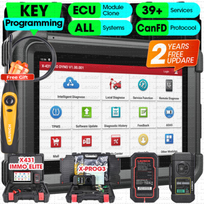 Launch X431 IMMO Elite PRO5+ Key Programming Tool Full System Diagnostic Scanner