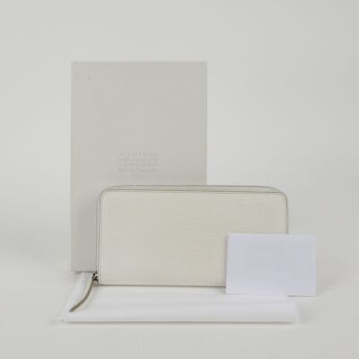 MM6 Maison Margiela☆【完売間近】WALLET ジップ財布 / white メゾン マルジェラ MAISON MARGIELA WALLET SLIM 2 PINCER