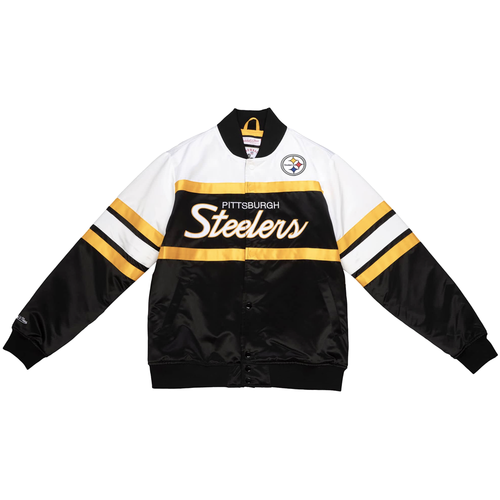 

Mitchell - Ness Special Script Heavyweight Satin Football Jacket Mens Black Casu, Черный, Mitchell - Ness Special Script Heavyweight Satin Football Jacket