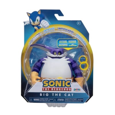 Sonic the Hedgehog  BIG  The Cat Articulated Action Figure with Rings 5  Jakks