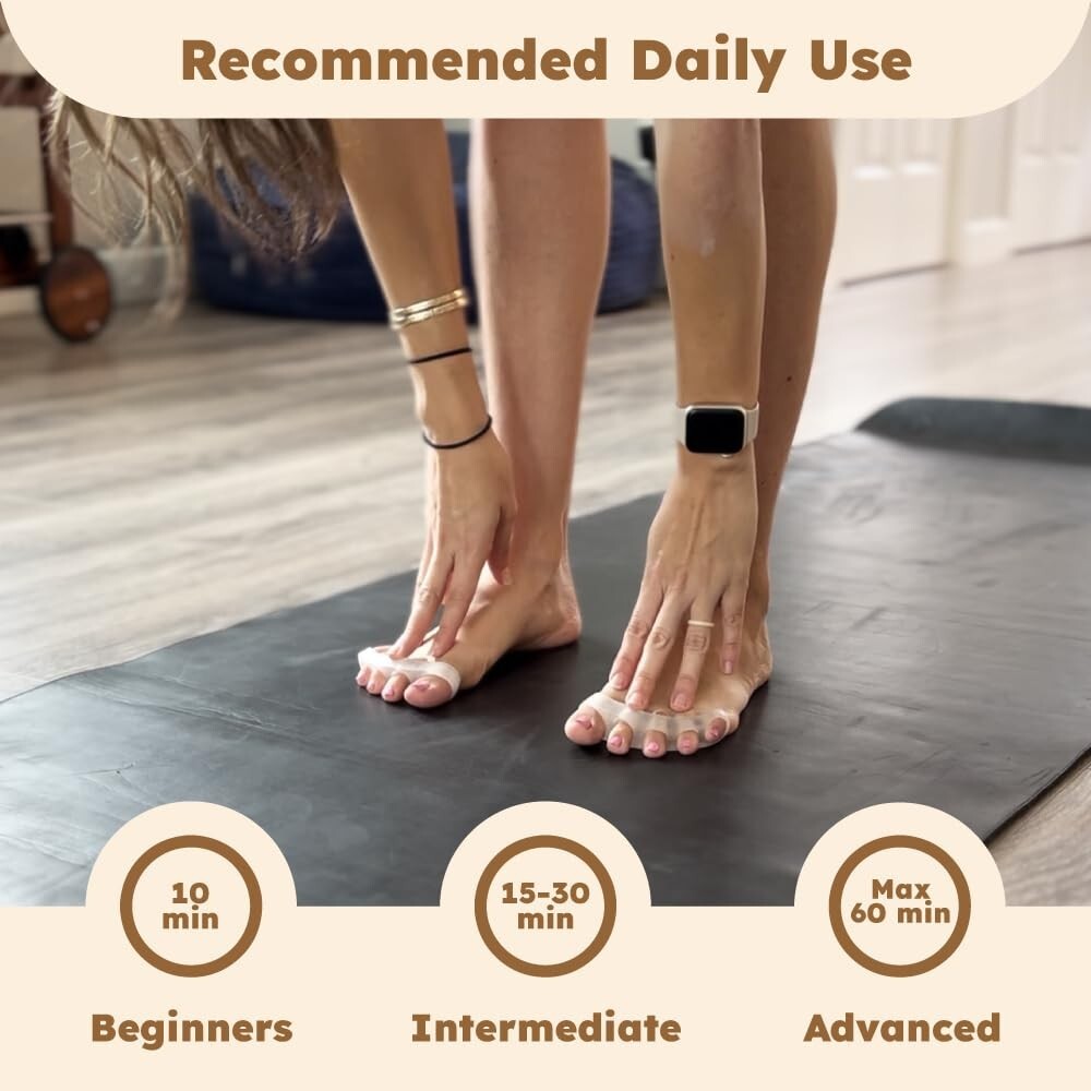 Awesome Toes Spacers - Natural Toe Spreaders & Separators - 2 Pairs
