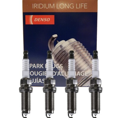 DENSO Iridium Long Life Spark Plug 4PCS Set for 16-21 Honda Civic CR-V/ Jaguar