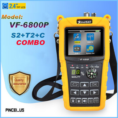 VF-6800P Satellite Finder Meter DVB-T2 DVB-S2 DVB-C Combo Sat Finder T2 Tuner