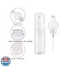 Gratriched 3pcs 2oz Plastic Travel Foam Pump Bottle - Portable Foaming Empty Bottle Dispenser for Hand Soap, Shampoo, Lash Cleanser - Well Suited for Travelers Daily Use (60ml)