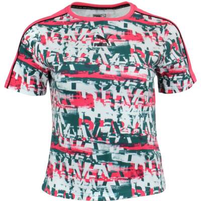 

Женские розовые повседневные топы Puma Be Bold Crew Neck с коротким рукавом 596187-03, Розовый