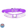 Serijoars Small Dog Collar with Rhinestone Crystal Diamond Colorful Bling Girl Puppy Cat Collars (S, Purple5)