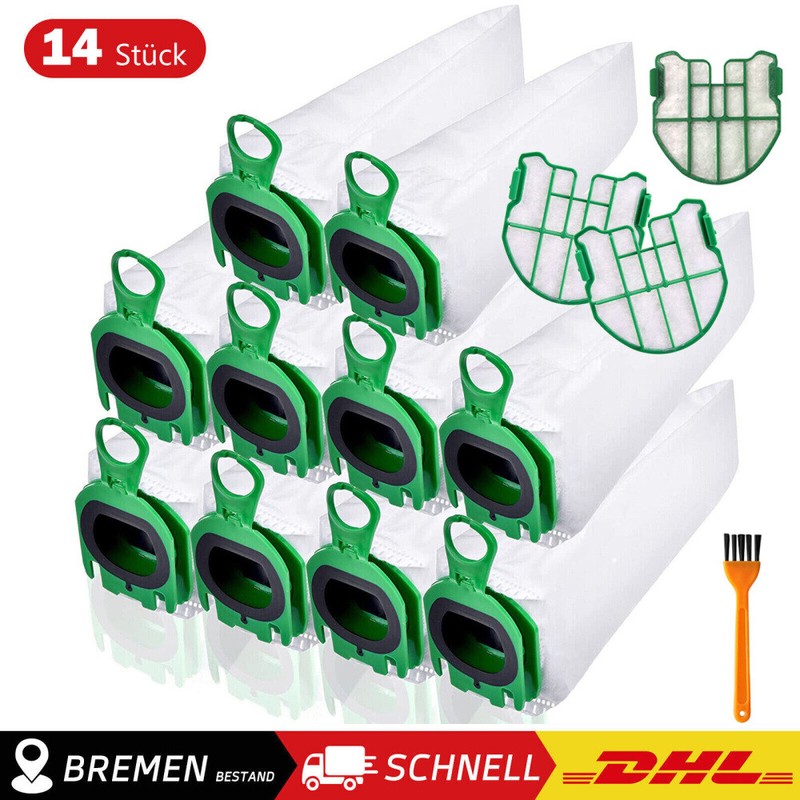 Staubsaugerbeutel, Filter, RundbÃ¼Rsten Passend FÃ¼R Vorwerk Kobold Ebb100 Vb100
