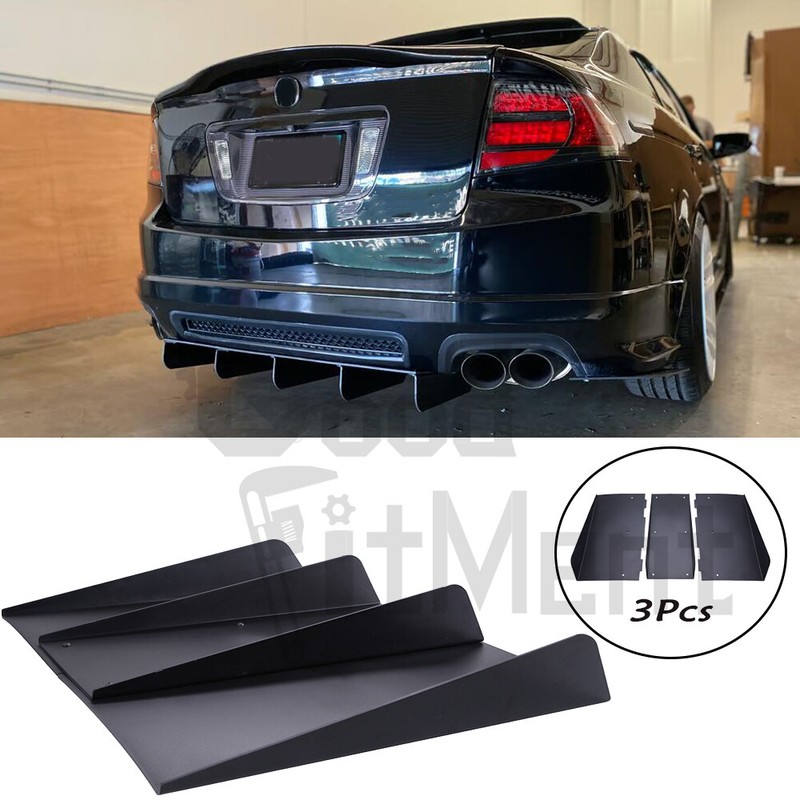 For Acura TL NSX TSX Black Rear Bumper Diffuser Splitter Shark