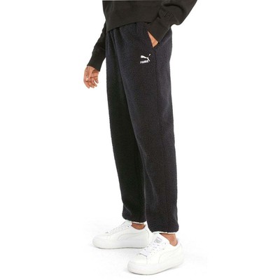 

Puma Clsx Sherpa Pants Женские черные повседневные спортивные штаны 589980-01, Черный, Puma Clsx Sherpa Pants
