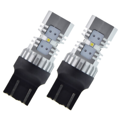 T20 7443 W21/5W Super Bright LED Canbus White DRL Stop Tail Light Dual Filament