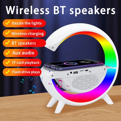 2023. Intelligent LED Lamp Bluetooth Speaker. Wireless Charger Atmosphere Lamp