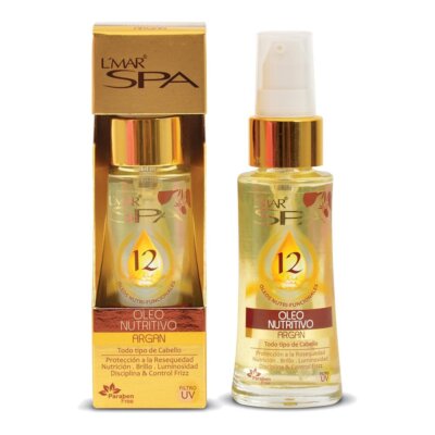 L'MAR Professional SPA Oleo Nutritive Argan Oil Hair Treatment with 12 Natural O