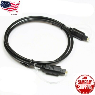3FT Optical Fiber Optic Toslink Digital Audio Cable SPDIF Cord NEW
