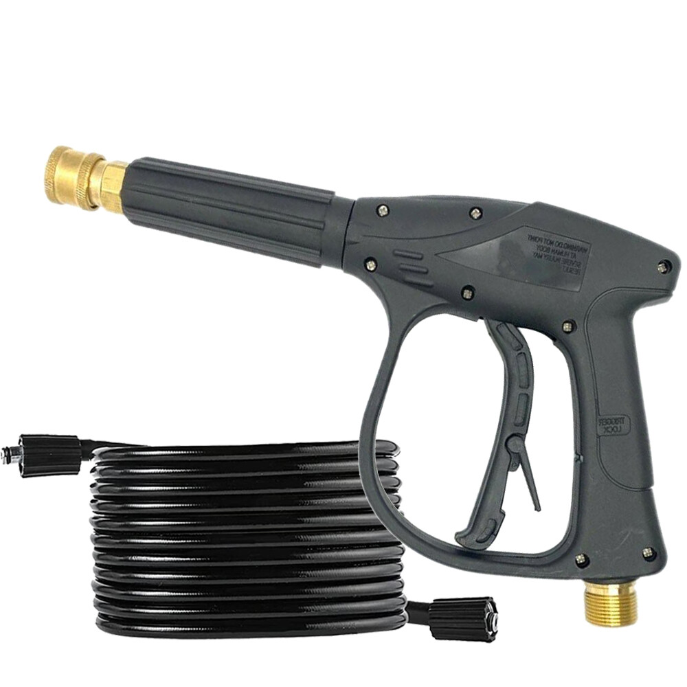 4000PSI High Pressure Power Washer Spray Gun Wand Lance Nozzle Tips Hose Kit M22