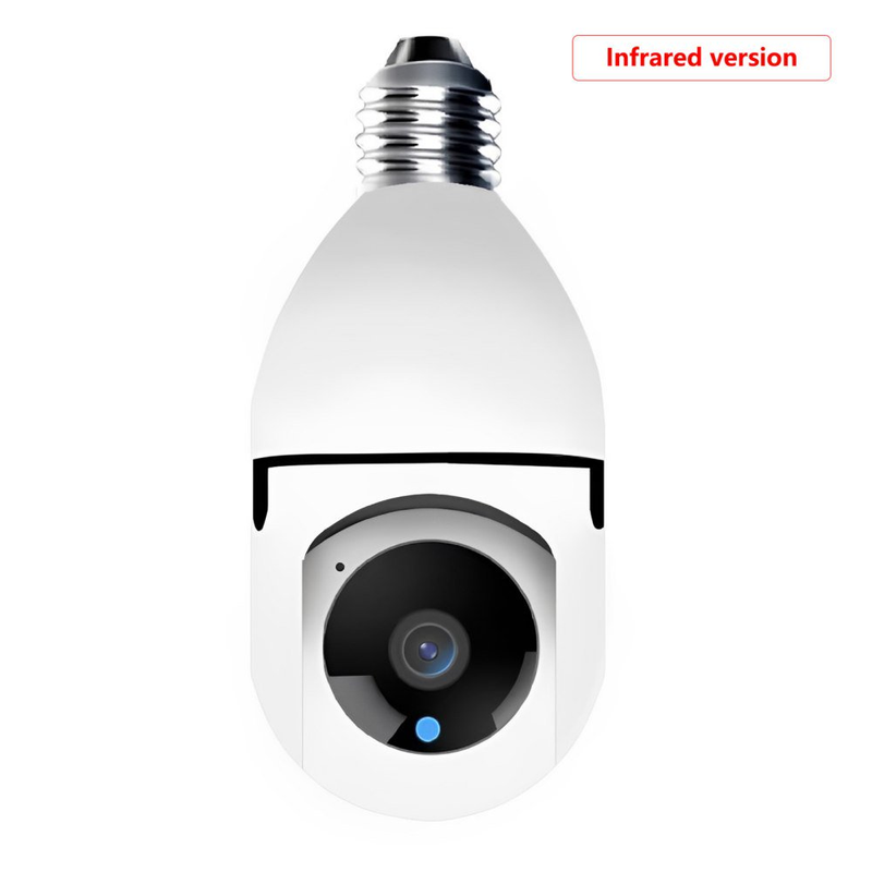 E27 Bulb Camera, 1080P Security Camera System with 2.4Ghz Wifi, 355 Degree Wirel