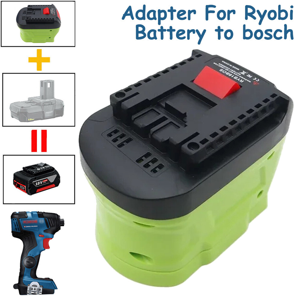 For Ryobi 18v Li-ion Battery Convert To For Bosch 18v Power Tool Drill