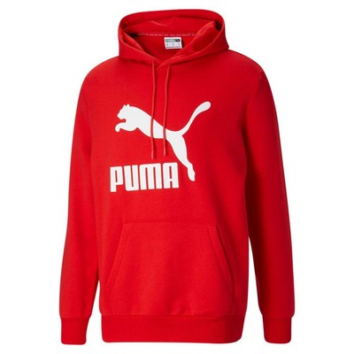 

Puma Classics Logo Pullover Hoodie Mens Размер  Повседневная спортивная верхняя одежда 533, Красный, Puma Classics Logo Pullover Hoodie