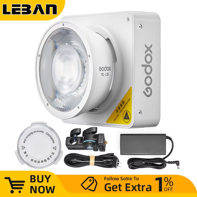 ML100Bi Bi-Color Portable LED Light 120W Onboard & App Control Photography lamp