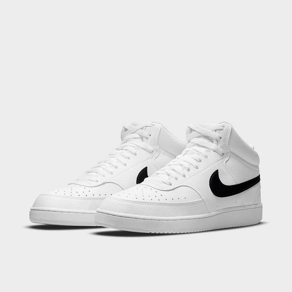 

Nike COURT VISION MID NN Мужские белые/черно-белые DN3577-101 повседневные кроссовки, White/black-white, Nike Court Vision