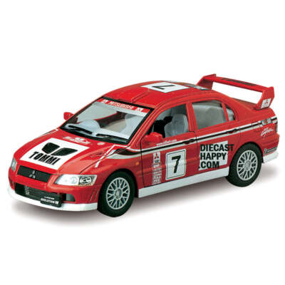 2001 Mitsubishi Lancer Evolution VII WRC 1:36 Scale Diecast Model Red by Kinsmar